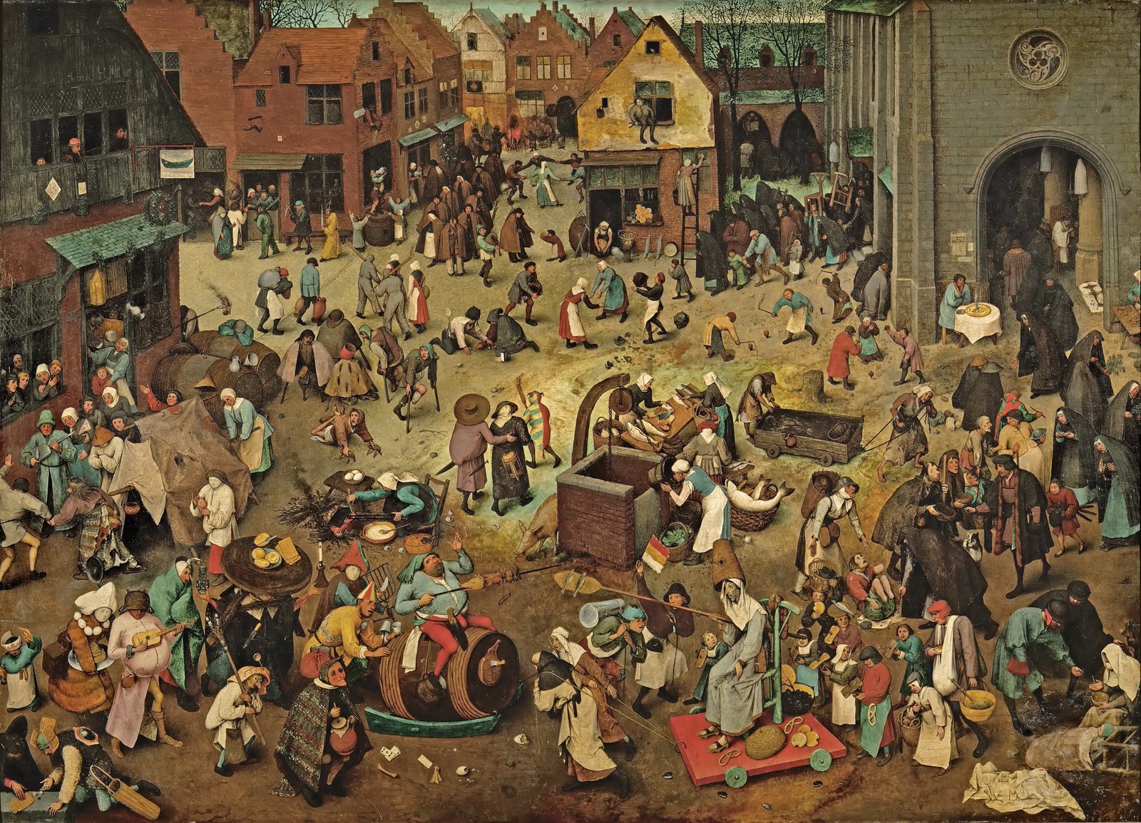Lotta tra Carnevale e Quaresima - Pieter Bruegel the Elder