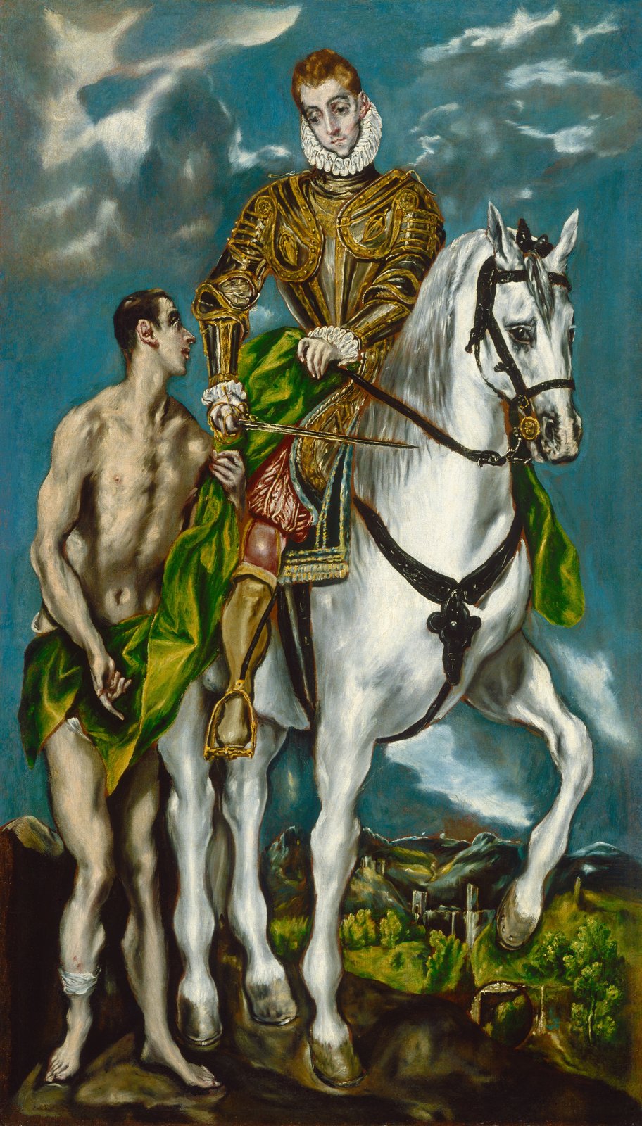 San Martino e il mendicante - El Greco