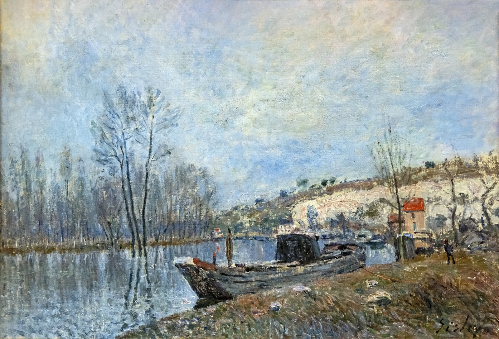 Una strada a Moret - Alfred Sisley