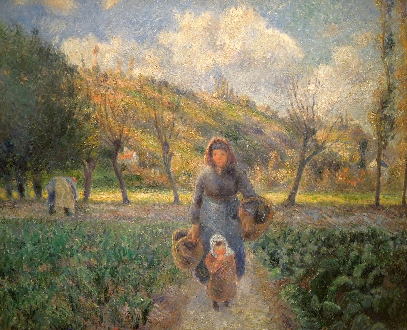 Contadina con bambino - Camille Pissarro