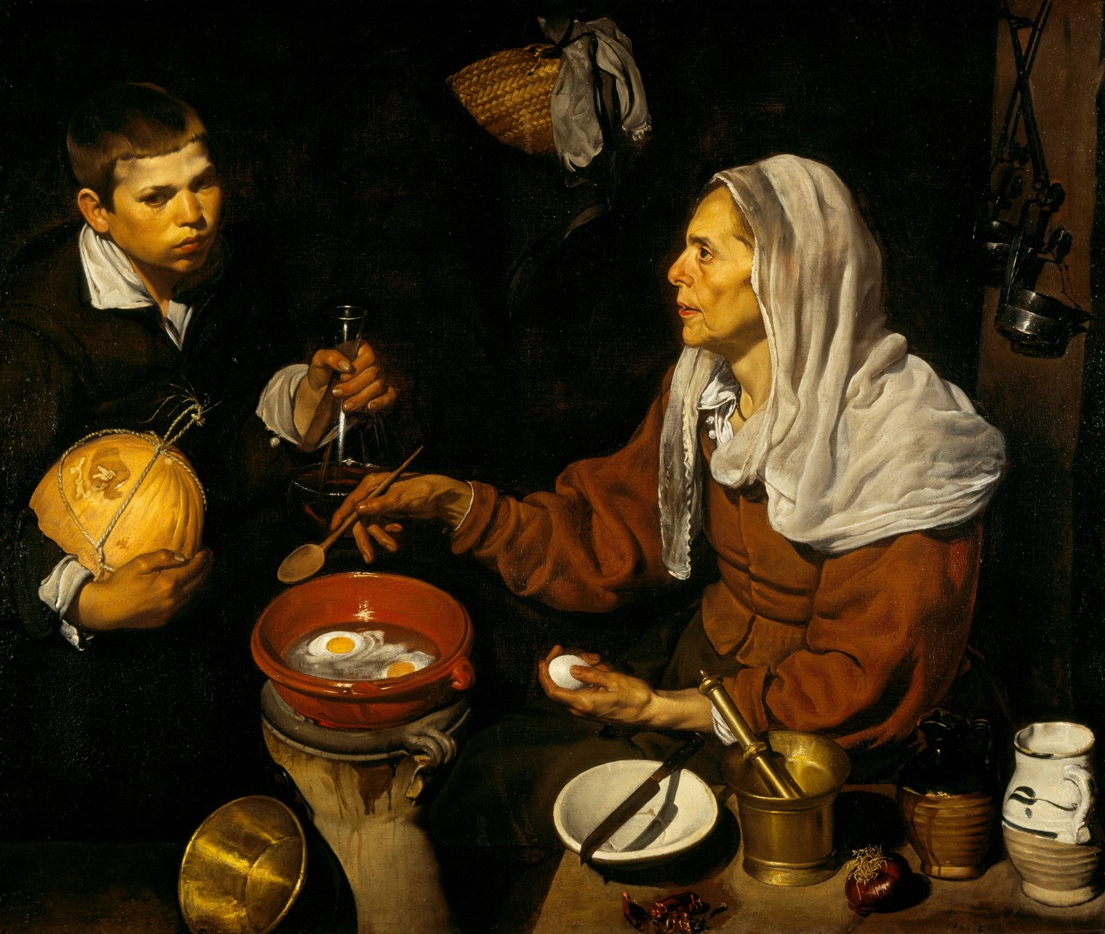 Vecchia che frigge le uova - Diego Velázquez