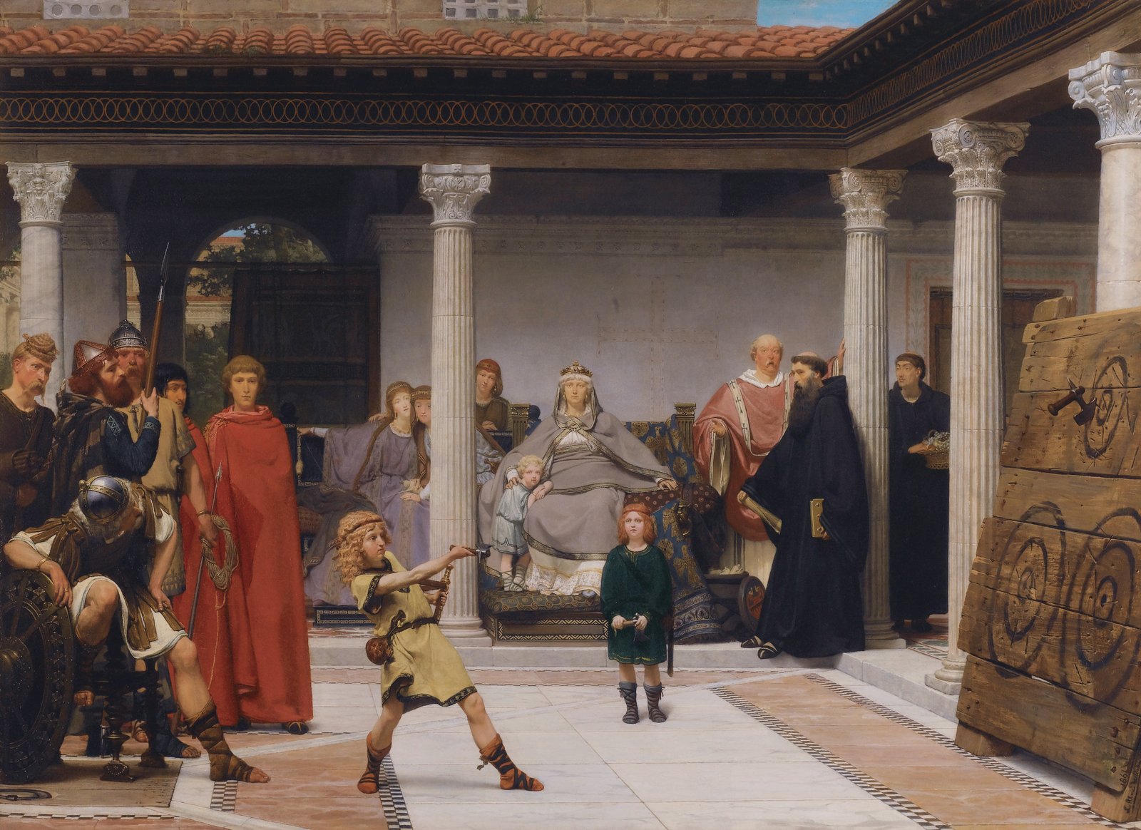 L'educazione dei figli di Clodoveo - Lawrence Alma-Tadema