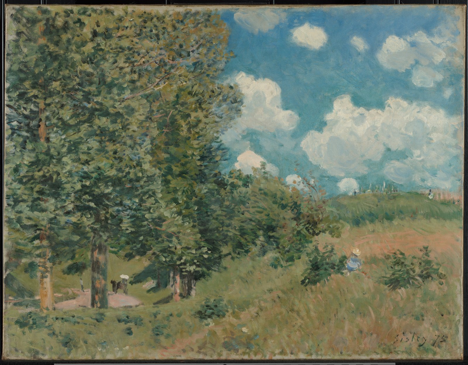 La strada da Versailles a Saint-Germain - Alfred Sisley