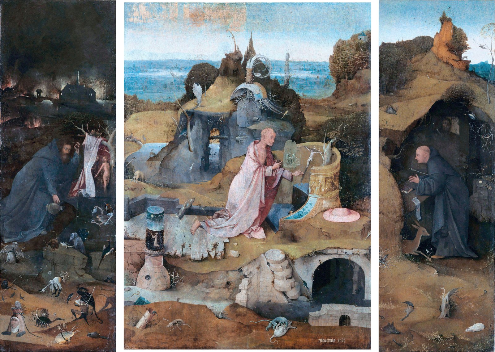 I santi eremiti - Hieronymus Bosch