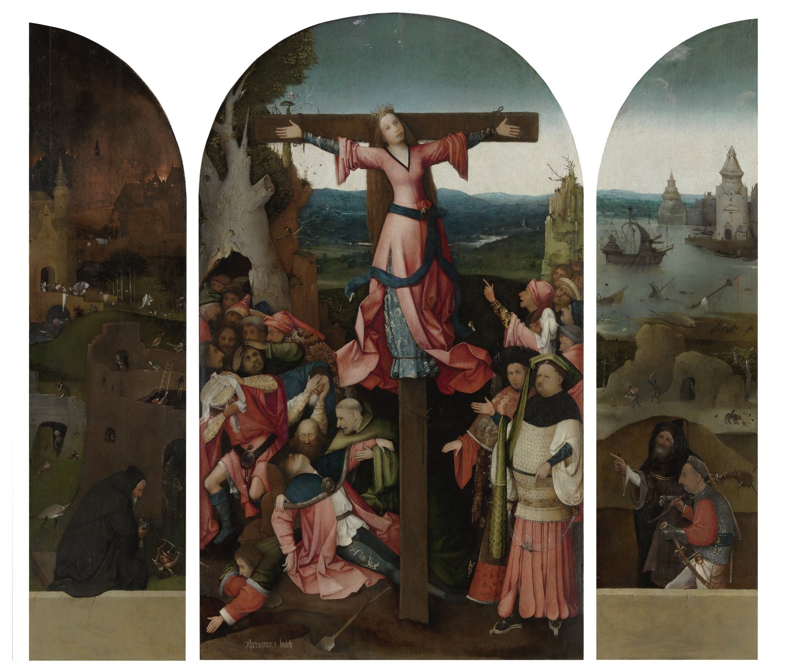 La crocifissione di santa Giulia - Hieronymus Bosch