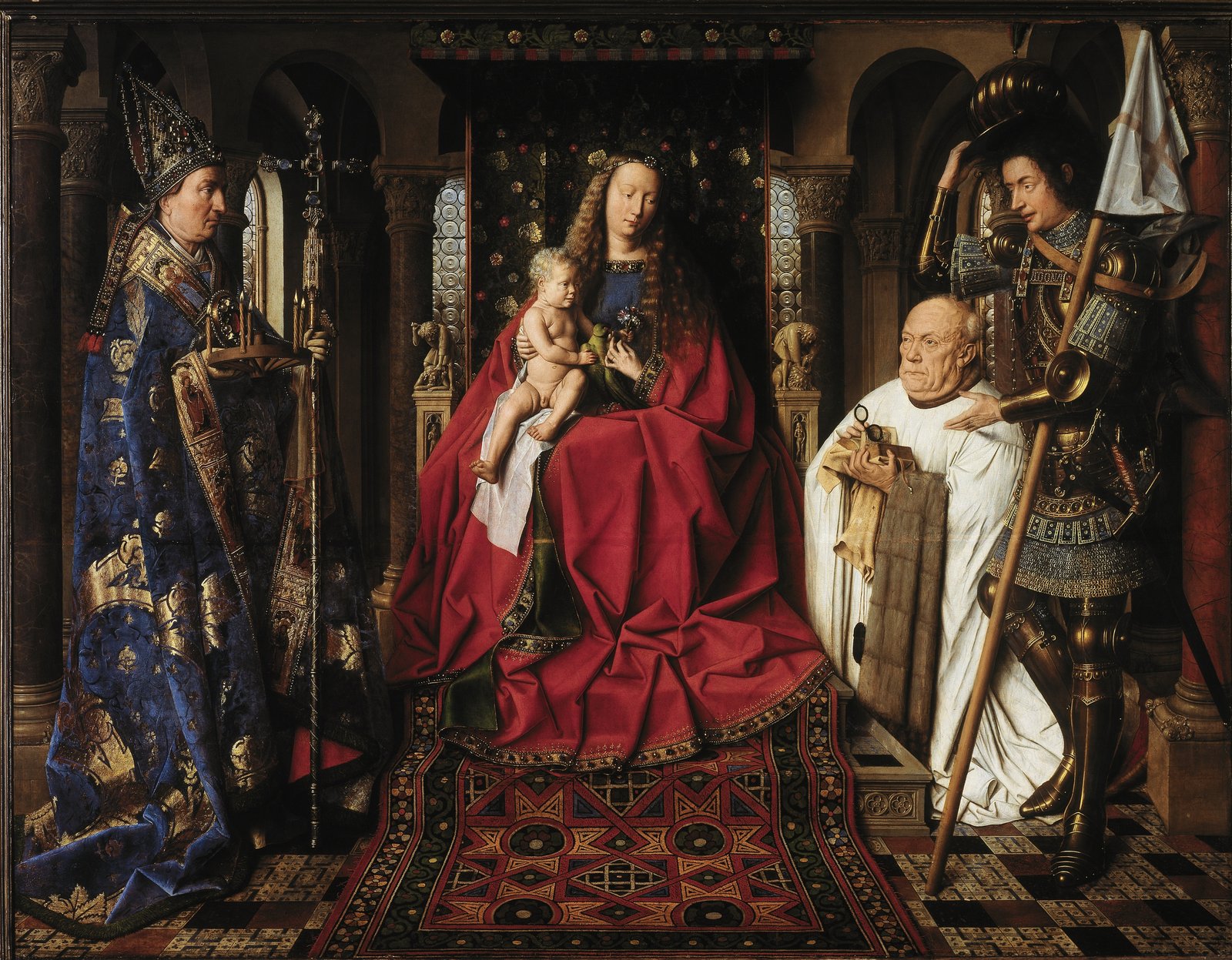 Madonna col Bambino e il canonico van der Paele - Jan van Eyck