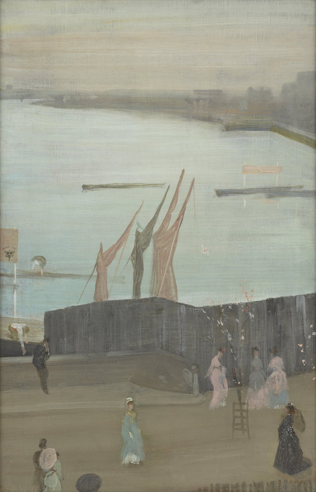 Variazioni in rosa e grigio: Chelsea - James McNeill Whistler